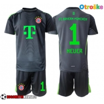 Otroške Nogometnih dresov Bayern Munich Manuel Neuer #1 Vratar Gostujoči 2025-26 Kratki rokavi (+ hlače)